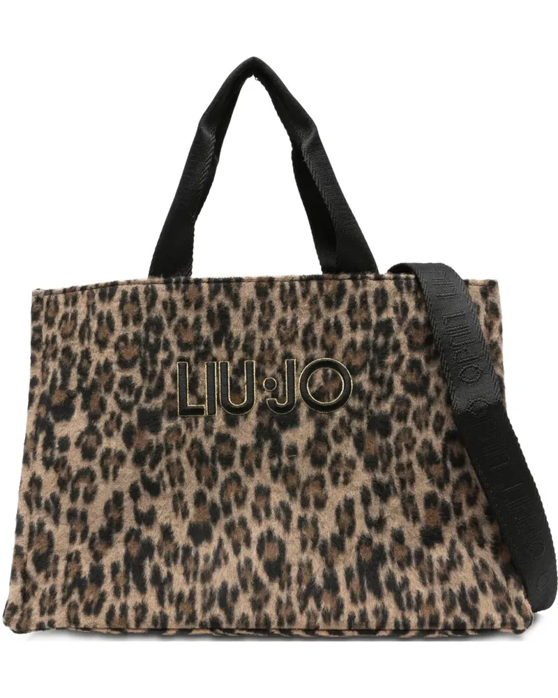 Liu Jo Shopper mit Leoparden-Print - Braun Braun