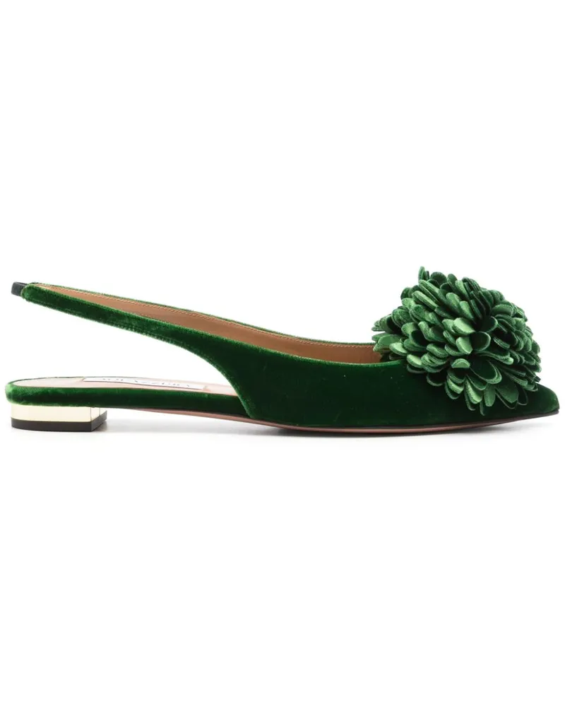 Aquazzura Couturier Slingback-Ballerinas - Grün Grün