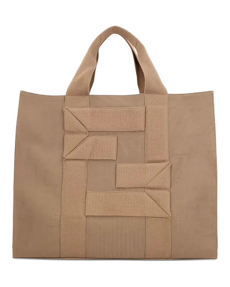 Fendi Tote Bag mit Logo - Braun Braun