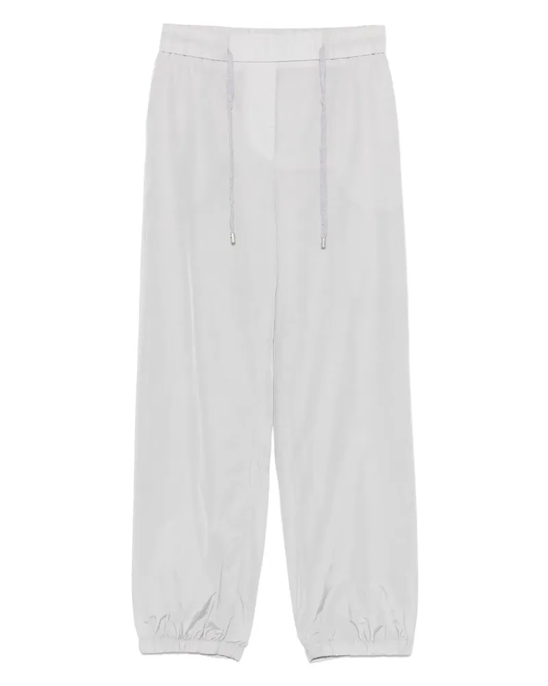 Peserico Popeline-Hose - Grau Grau