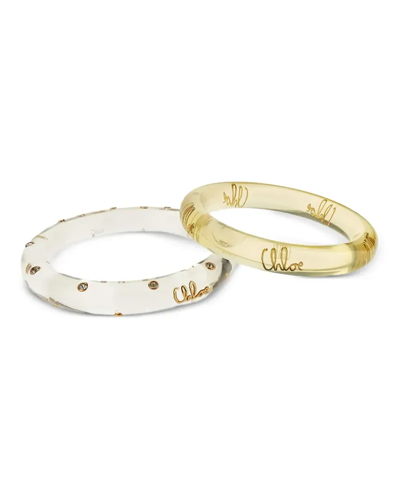 Chloé The  Plage Armreife (2er-Set) - Weiß Weiß