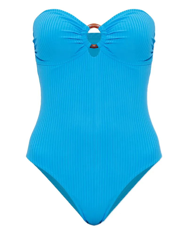 Melissa Odabash Badeanzug mit Ring - Blau Blau