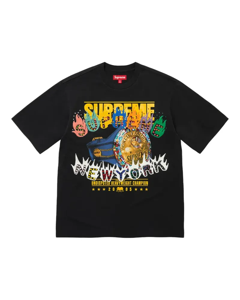 Supreme Being Undisputed T-Shirt mit Kristallen - Schwarz Schwarz