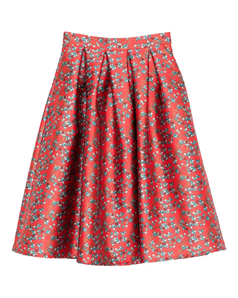 Alessandro Enriquez A-line midi skirt - Rot Rot