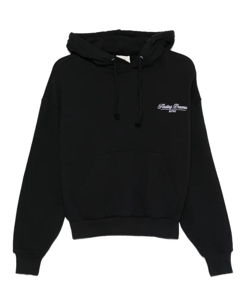 AUTRY logo-embroidered hoodie - Schwarz Schwarz