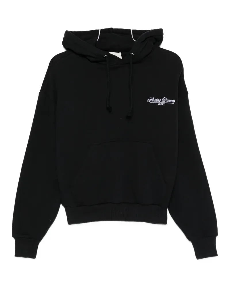 AUTRY logo-embroidered hoodie - Schwarz Schwarz