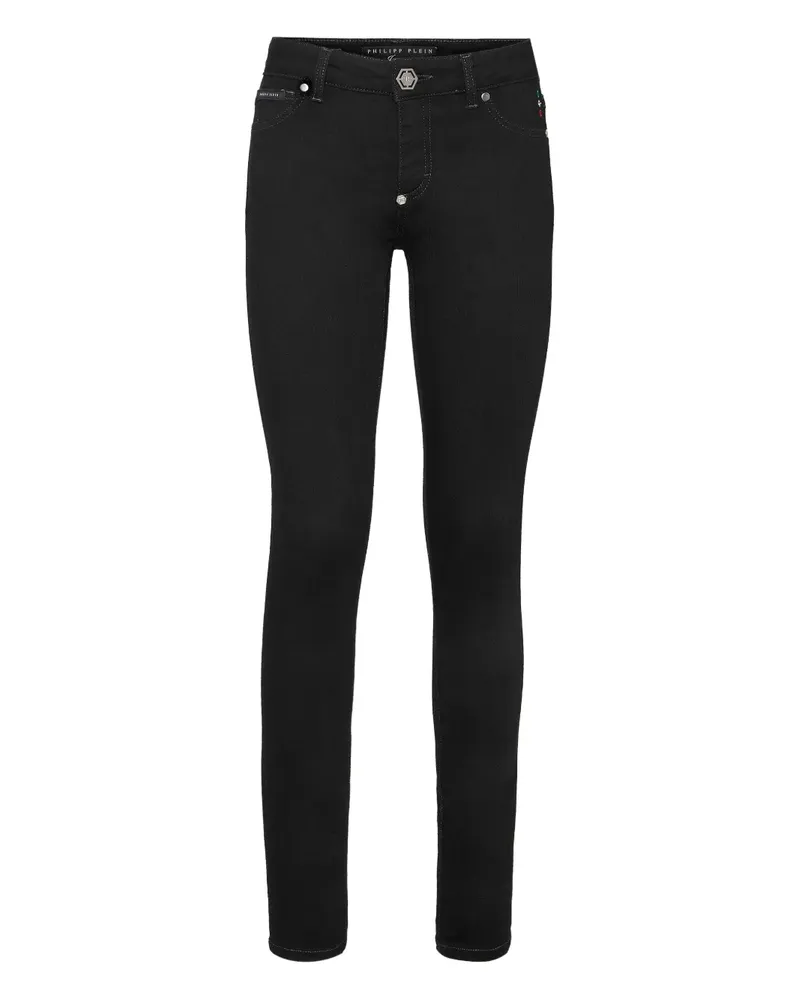Philipp Plein Jeans mit Logo-Verzierung - Schwarz Schwarz