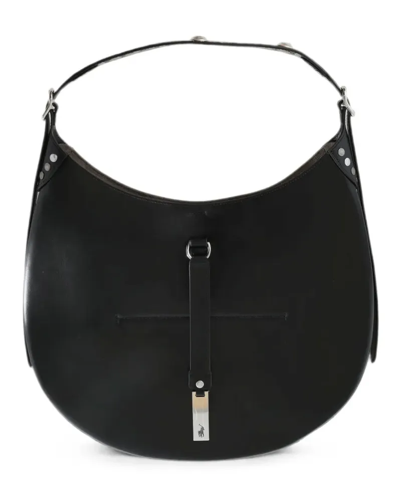 Ralph Lauren Schultertasche mit Nieten - Schwarz Schwarz