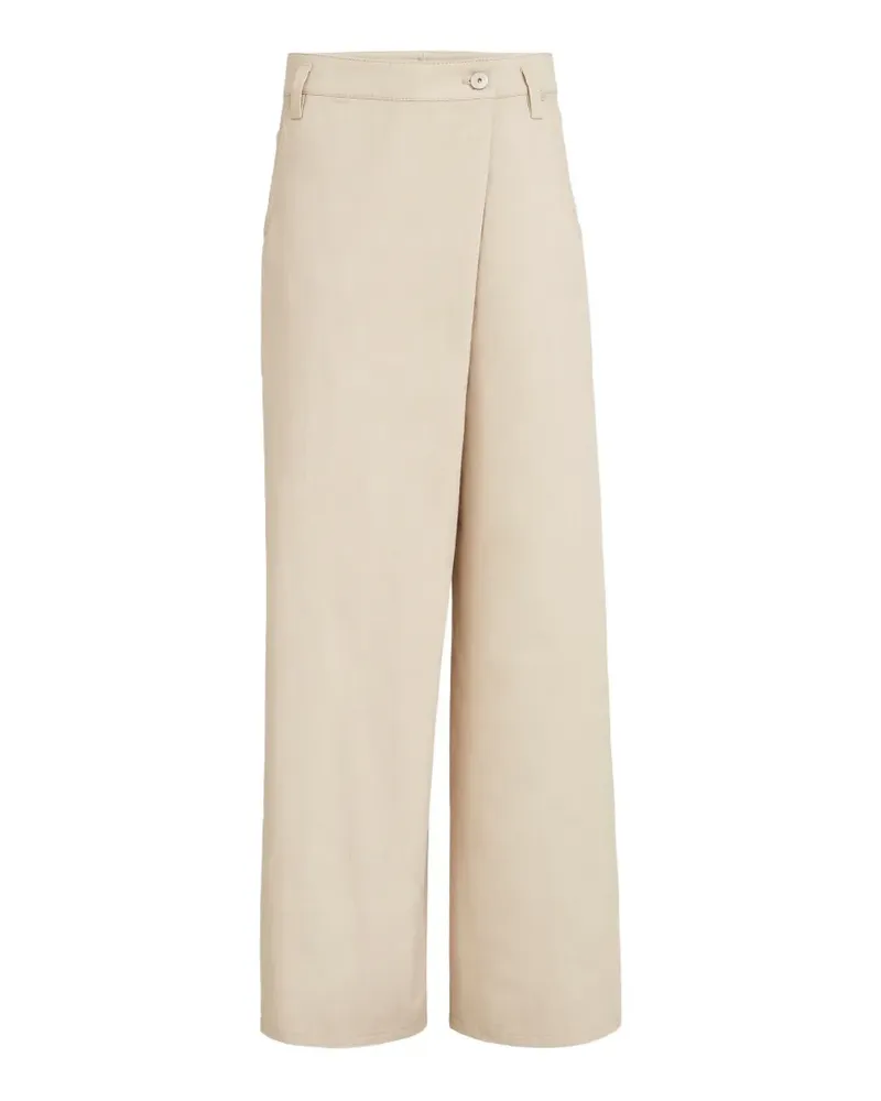 Brunello Cucinelli Geknöpfte Palazzohose - Nude Nude