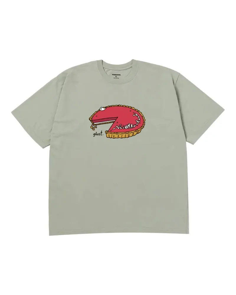 Neighborhood T-Shirt mit Torten-Print - Grün Grün