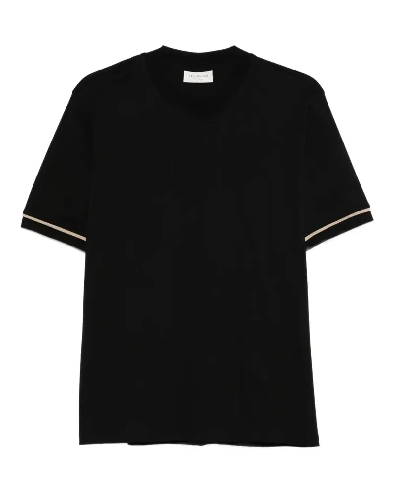 Yes London crew-neck T-shirt - Schwarz Schwarz