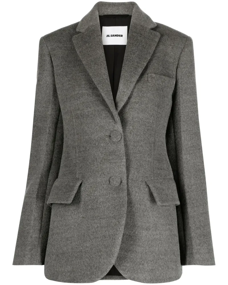 Jil Sander Einreihiger Blazer - Grau Grau
