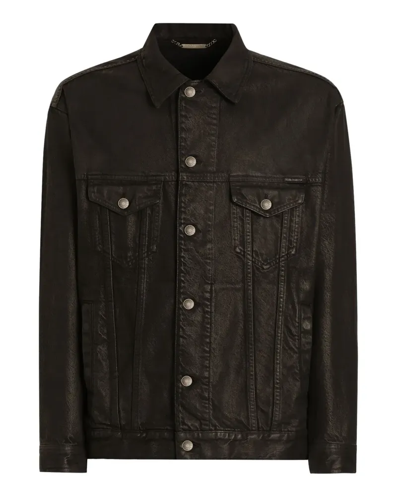 Dolce & Gabbana Jacke mit Klappentasche - Schwarz Schwarz