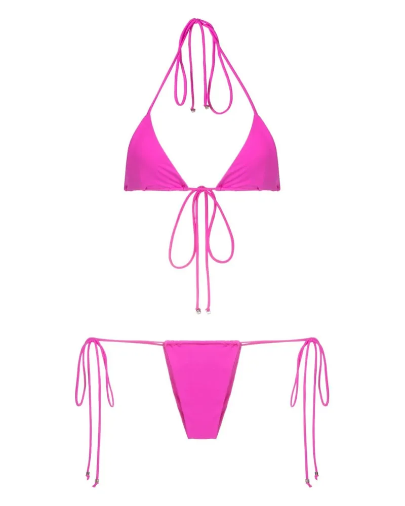 Amir Slama Triangel-Bikini mit Neckholder - Rosa Rosa