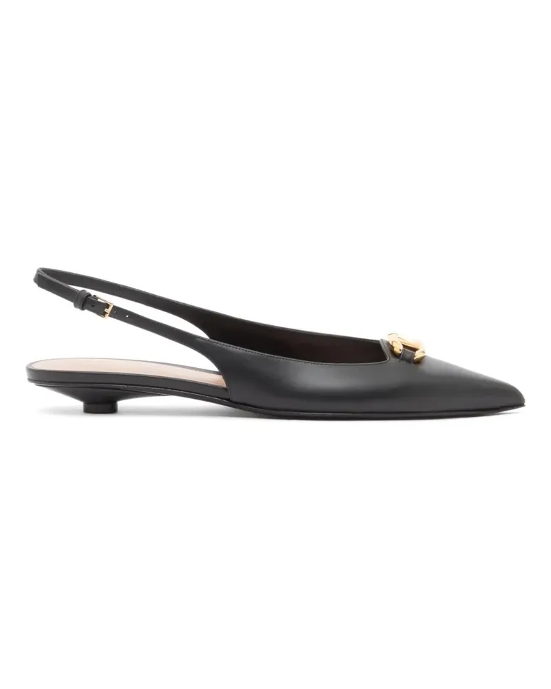 Valentino Garavani Vlogo The Bold Edition Slingback-Ballerinas 20mm - Schwarz Schwarz