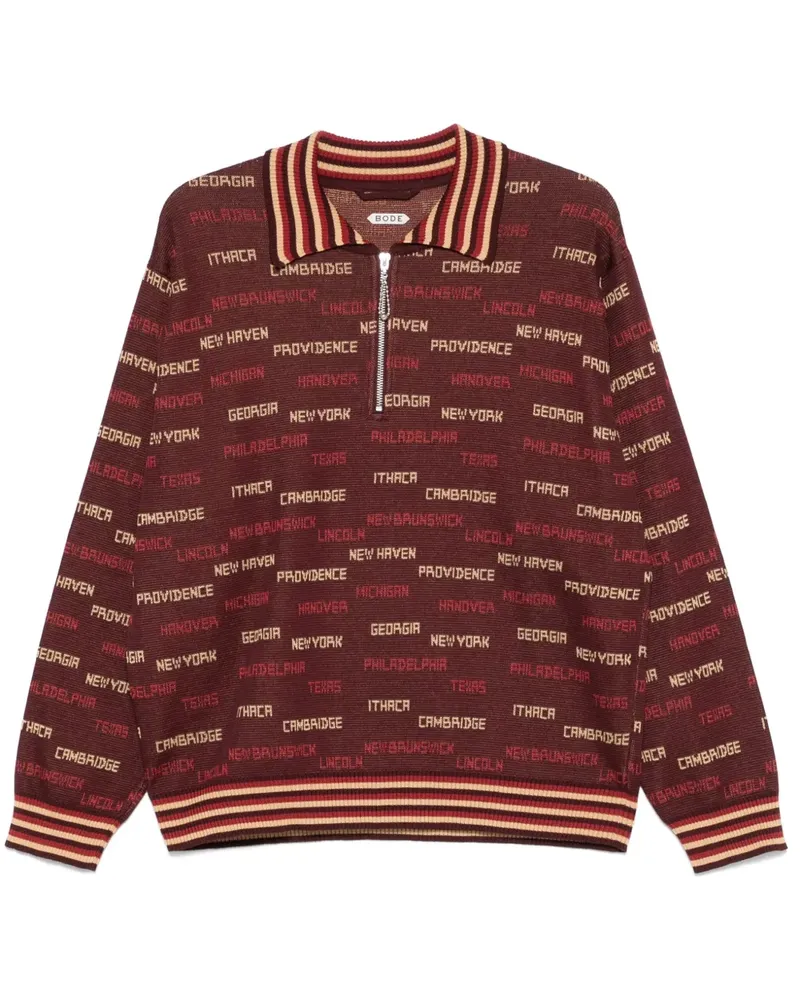BODE Gridiron Poloshirt Braun