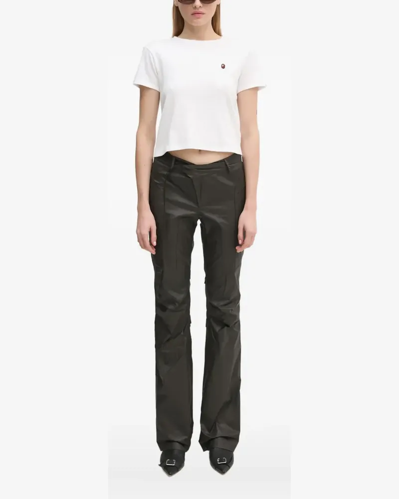 BAPE One Point Cropped-Top mit Logo-Stickerei - Weiß Weiß