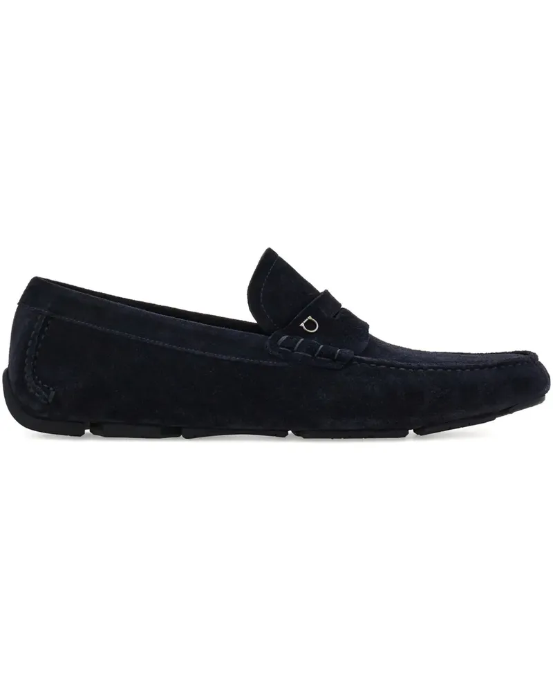 Ferragamo Loafer mit Gancini-Schild - Blau Blau