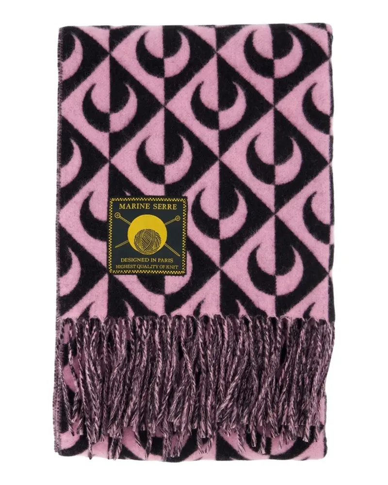 Marine Serre Moon Lozenge scarf - Rosa Rosa