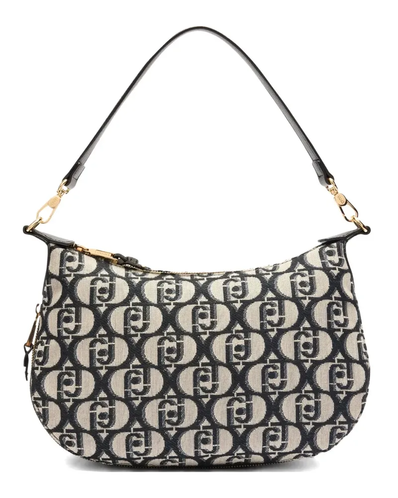 Liu Jo Schultertasche mit Jacquardmuster - Schwarz Schwarz