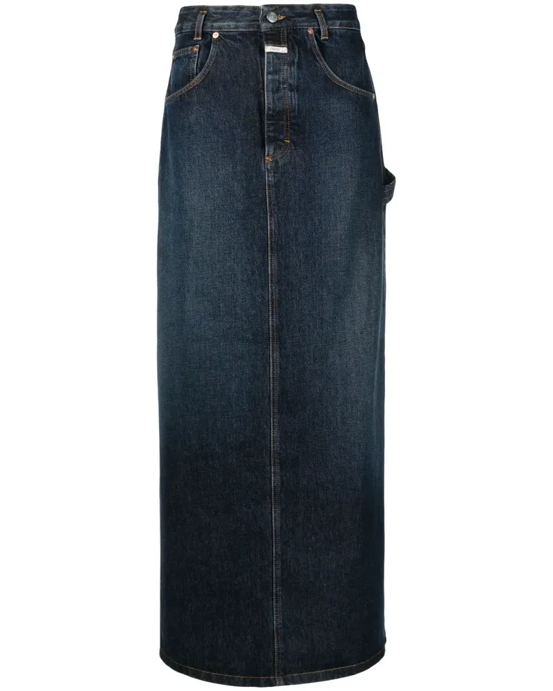 Closed Jeansrock mit Logo - Blau Blau