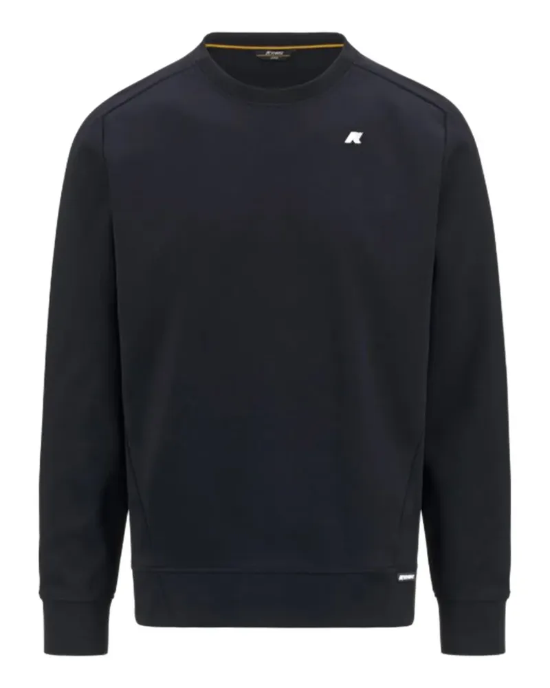 K-Way Medine Sweatshirt mit Logo-Patch - Schwarz Schwarz