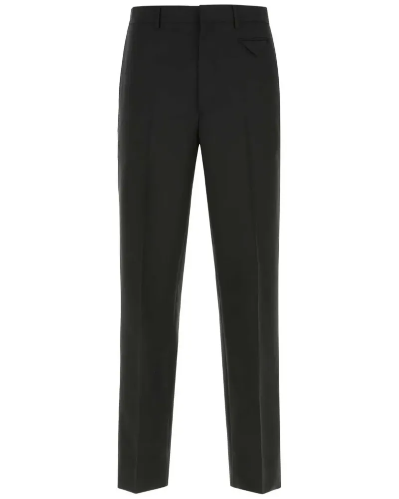 Prada Hose mit Triangel-Logo - Schwarz Schwarz