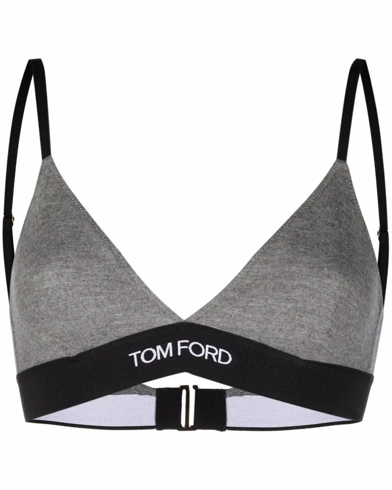 Tom Ford Triangel-BH aus Kaschmir - Grau Grau