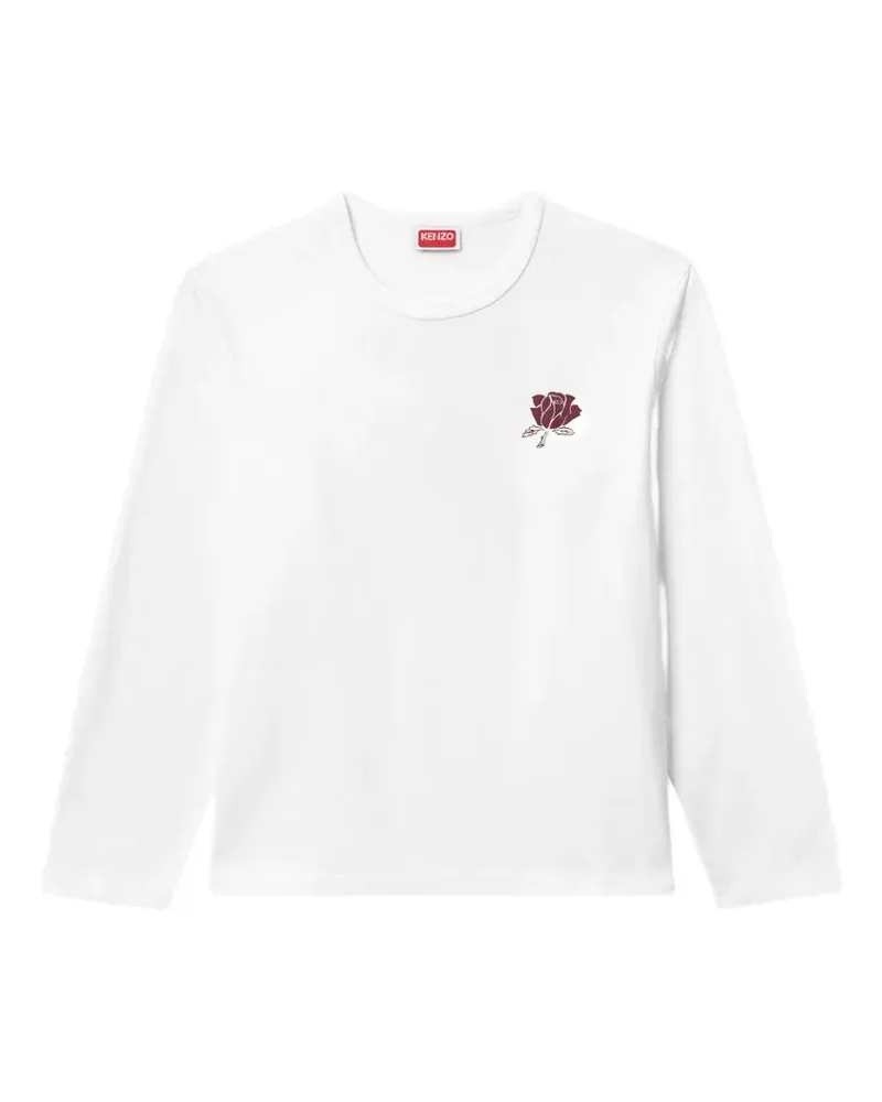 Kenzo Work and Play Langarmshirt - Weiß Weiß