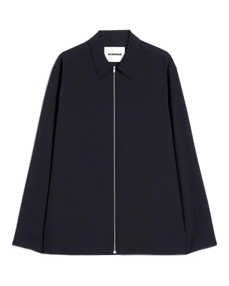 Jil Sander Hemd mit Reißverschluss - Blau Blau