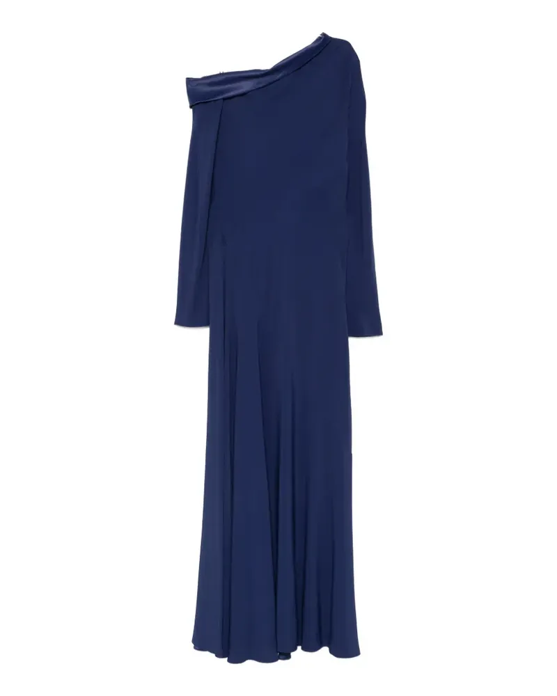 Alberta Ferretti Schulterfreies Kleid - Blau Blau