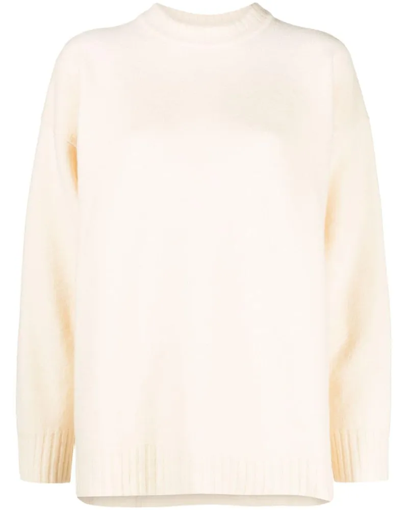 Jil Sander Pullover mit Rundhalsausschnitt - Weiß Weiß