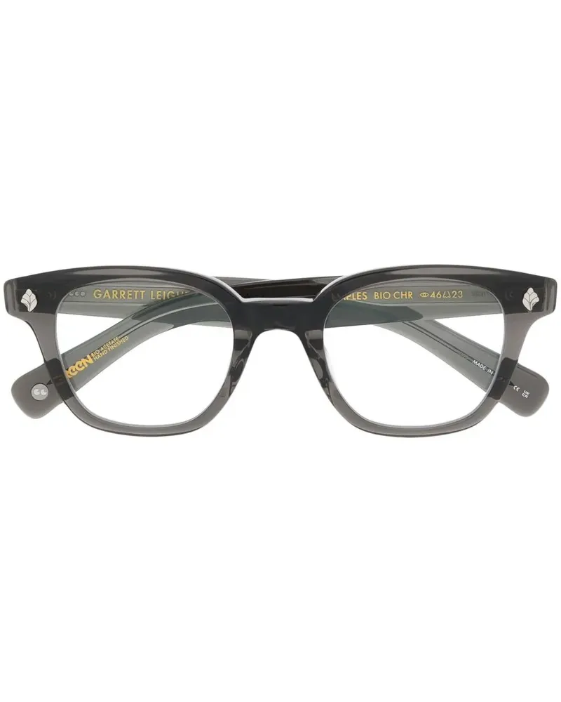 Garrett Leight Neapel Brille mit eckigem Gestell - Grau Grau