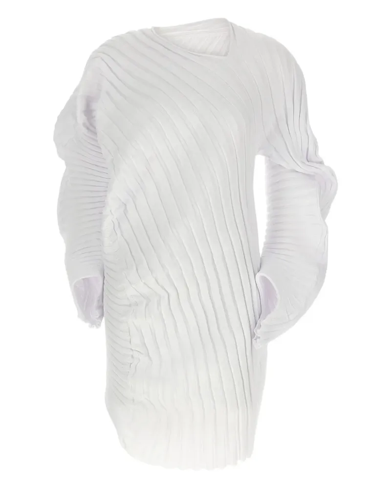 Issey Miyake Asymmetrisches Oberteil - Weiß Weiß