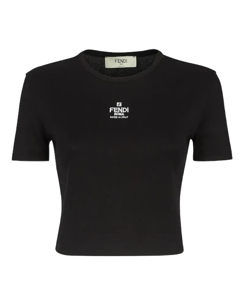 Fendi Black cotton jumper - Schwarz Schwarz