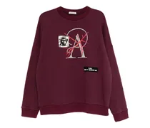 Sweatshirt mit grafischem Print - Rot