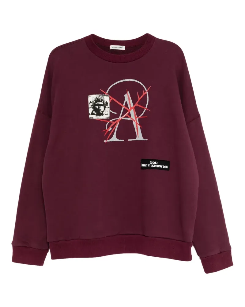 Undercover Sweatshirt mit grafischem Print - Rot Rot