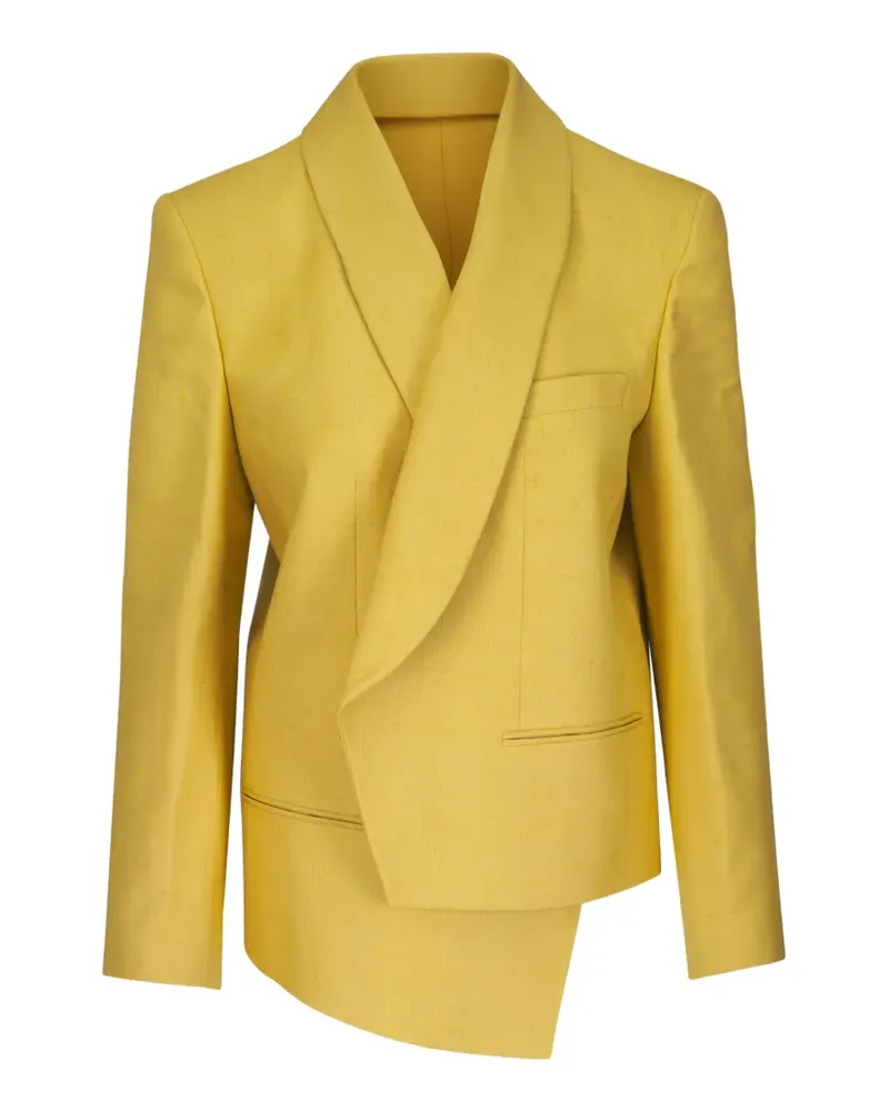 Michael Kors Palomino asymmetric shawl-lapel jacket - Gelb Gelb