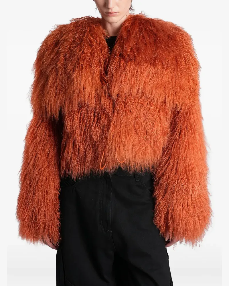 ATTICO Mantel aus Pelz - Orange Orange