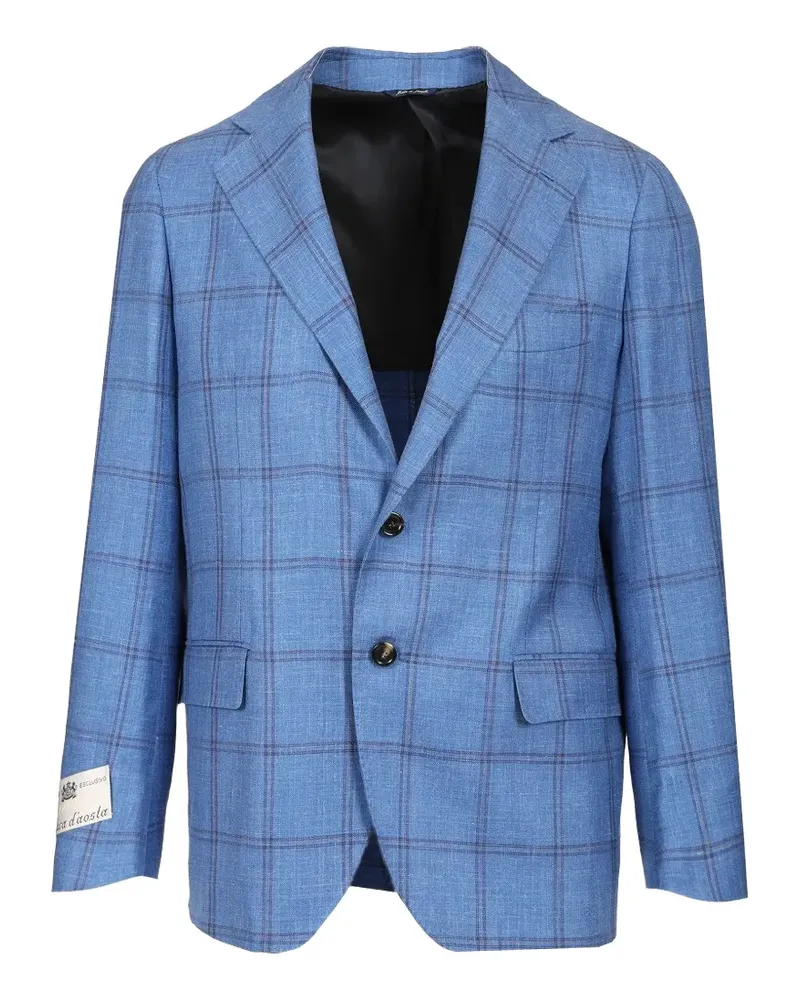 Al Duca D’Aosta 1902 Loro Piana window pane-check jacket - Blau Blau