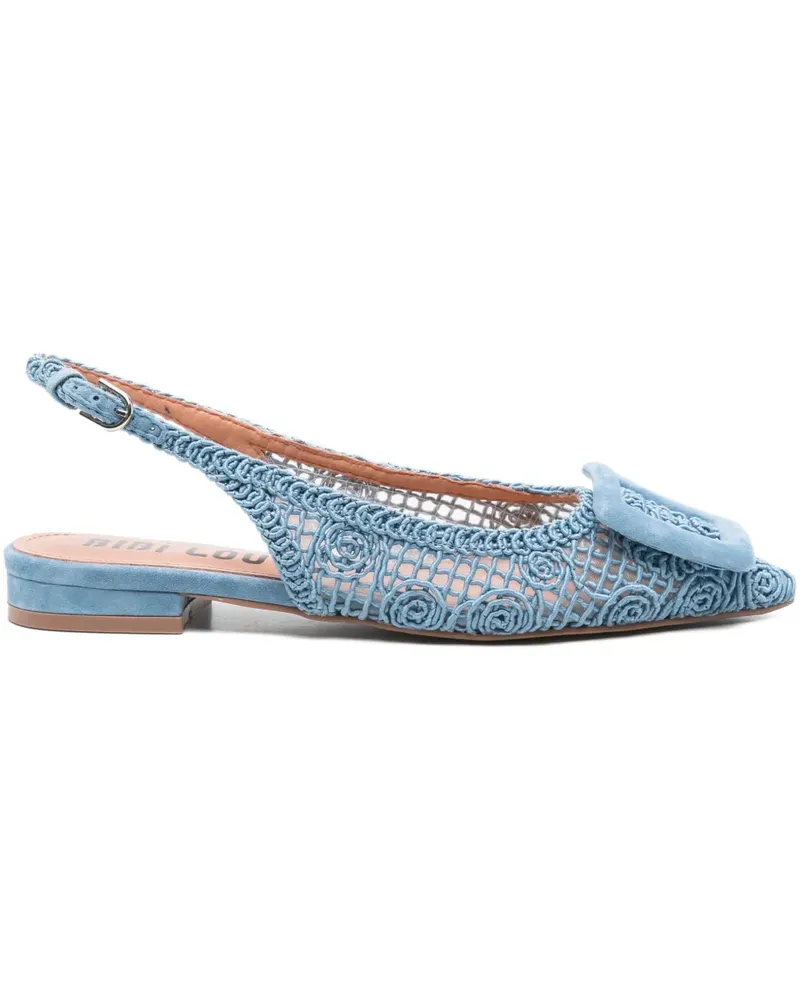 Bibi Lou Flache Dalila Ballerina-Pumps - Blau Blau