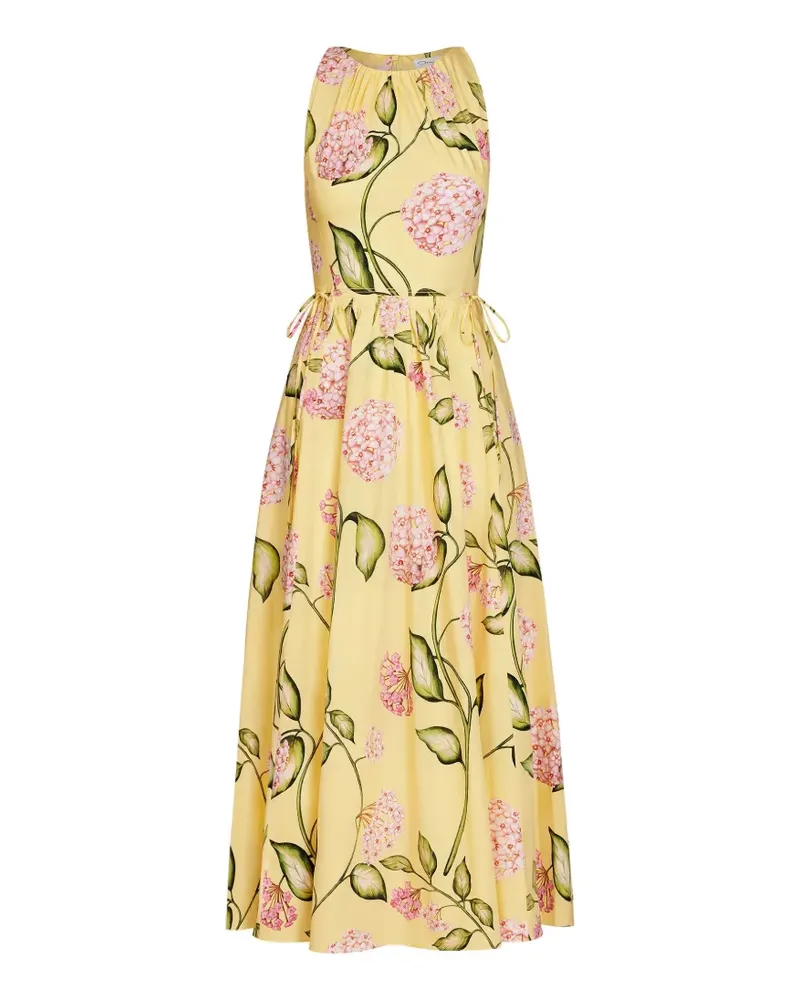 Oscar de la Renta pleated midi dress - Gelb Gelb