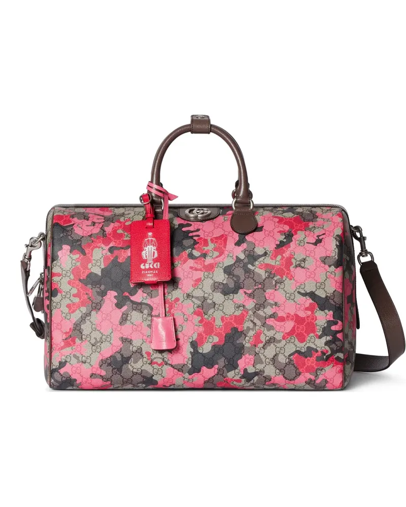 Gucci medium GG-pattern holdall bag - Rosa Rosa