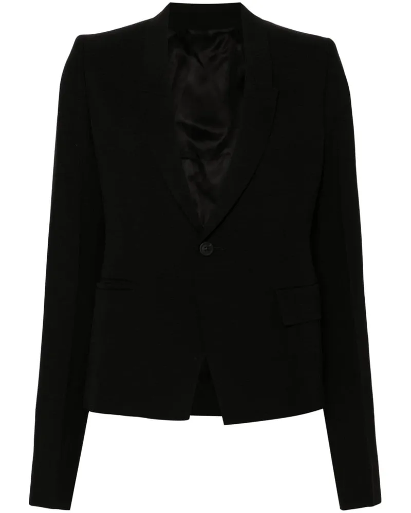 Rick Owens Sakko mit Grain de Poudre-Muster - Schwarz Schwarz