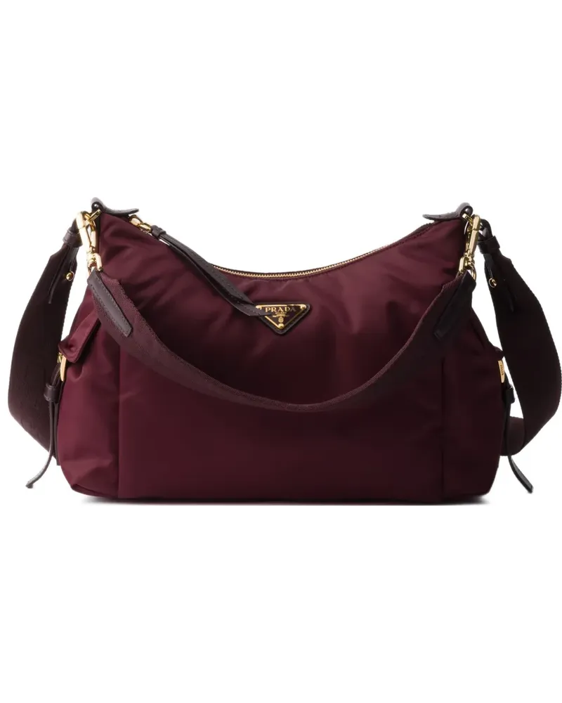 Prada Explore large Re-Nylon and leather bag - Rot Rot