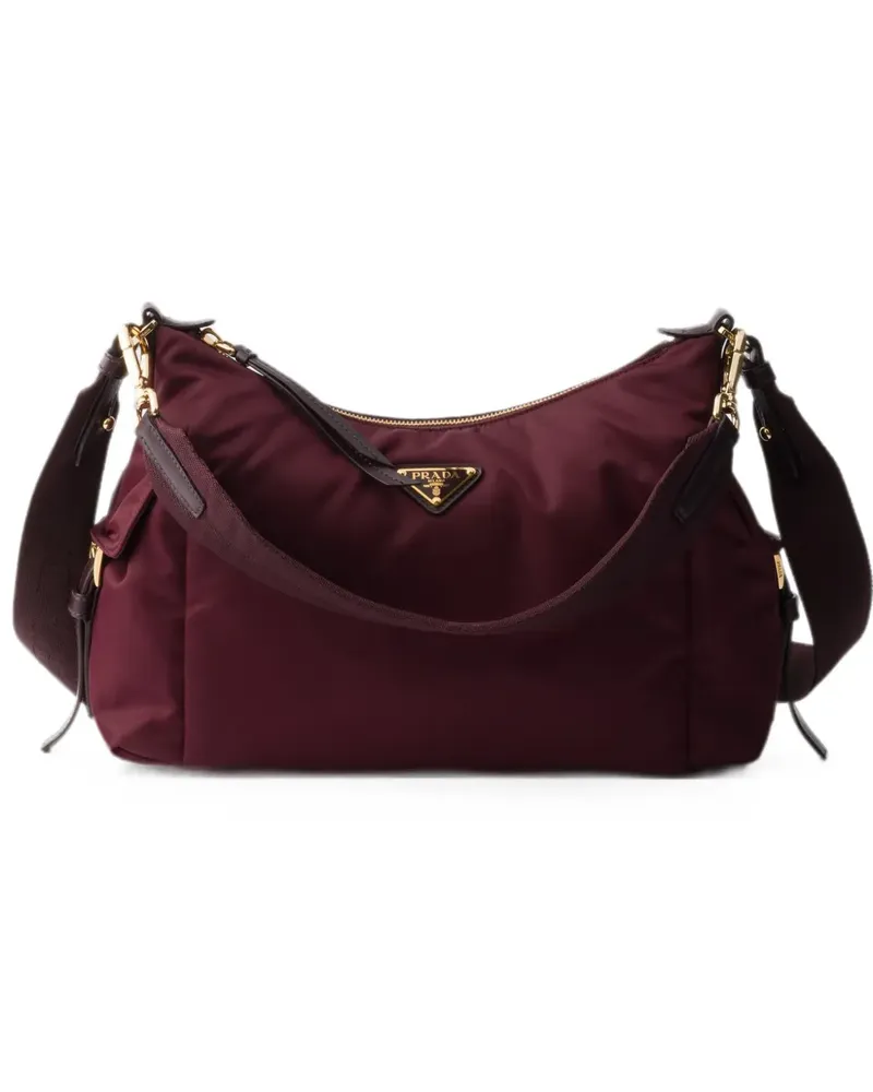 Prada Explore large Re-Nylon and leather bag - Rot Rot