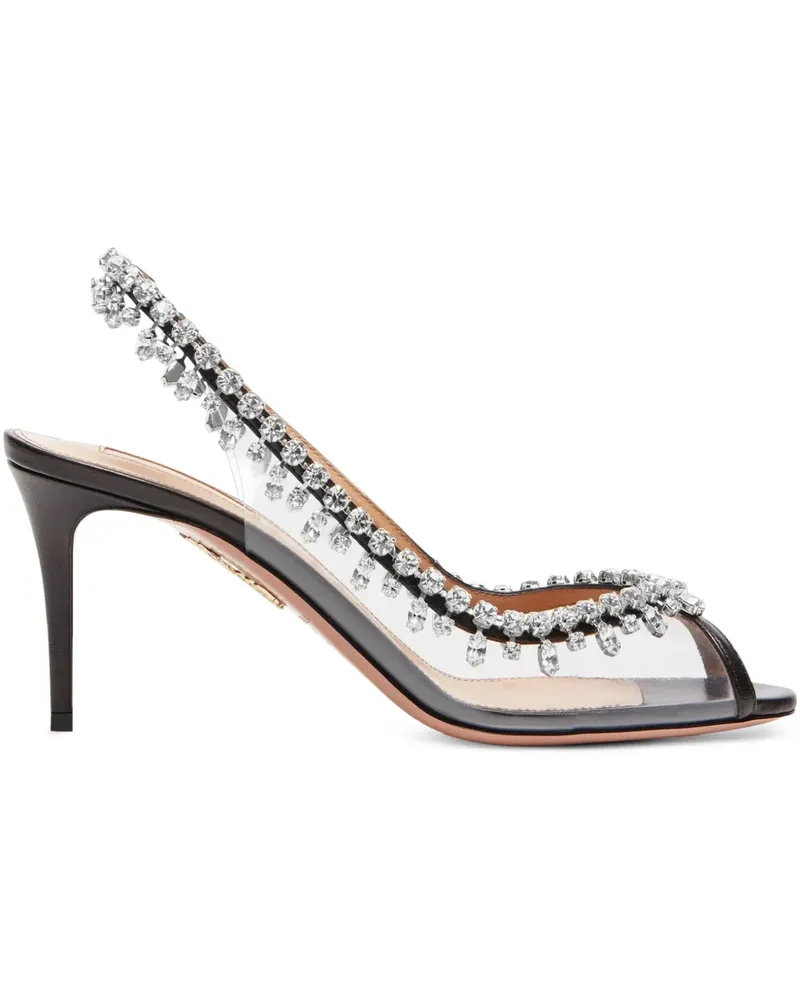 Aquazzura Temptation Pumps 75mm - Schwarz Schwarz