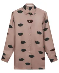 Stella McCartney Hemd mit Print Violett