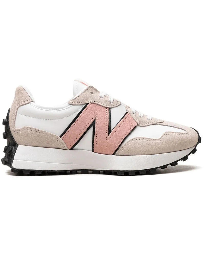 New Balance 327 White Pink Haze Sneakers - Nude Nude