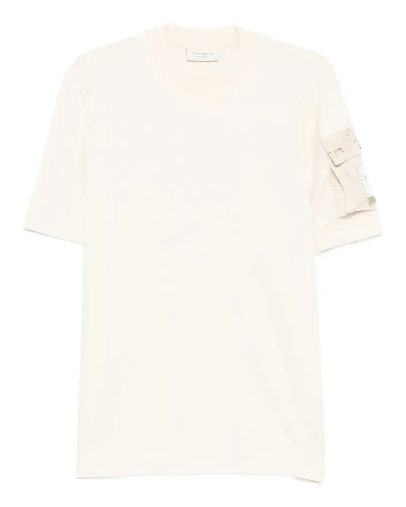 Yes London flap-pocket T-shirt - Nude Nude